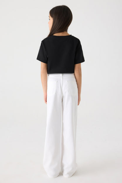 Girl White Trousers