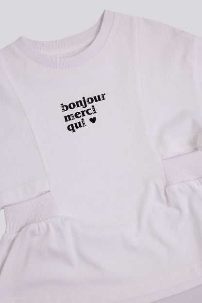 Girl White Tshirt