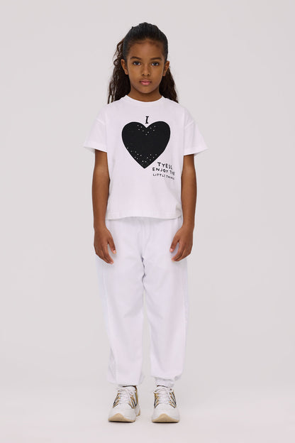 Girl White Tshirt