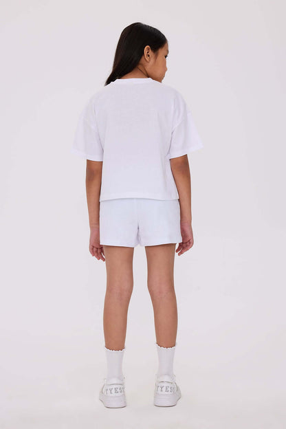 Girl White Tshirt