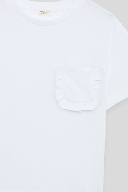 Girl White Tshirt