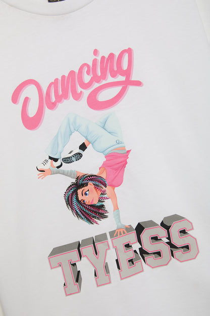 Girl White Tshirt
