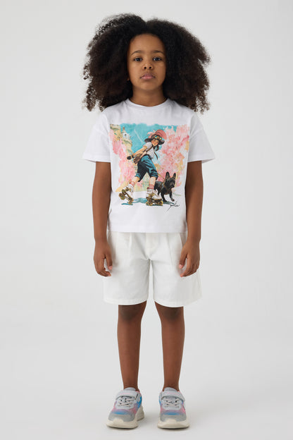 Girl White Tshirt