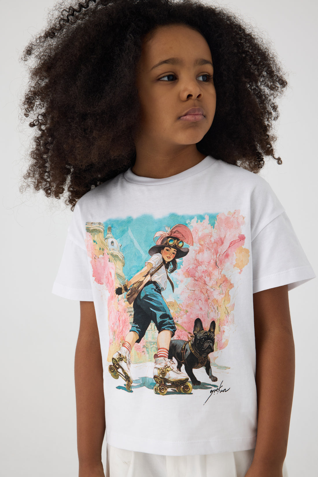 Girl White Tshirt