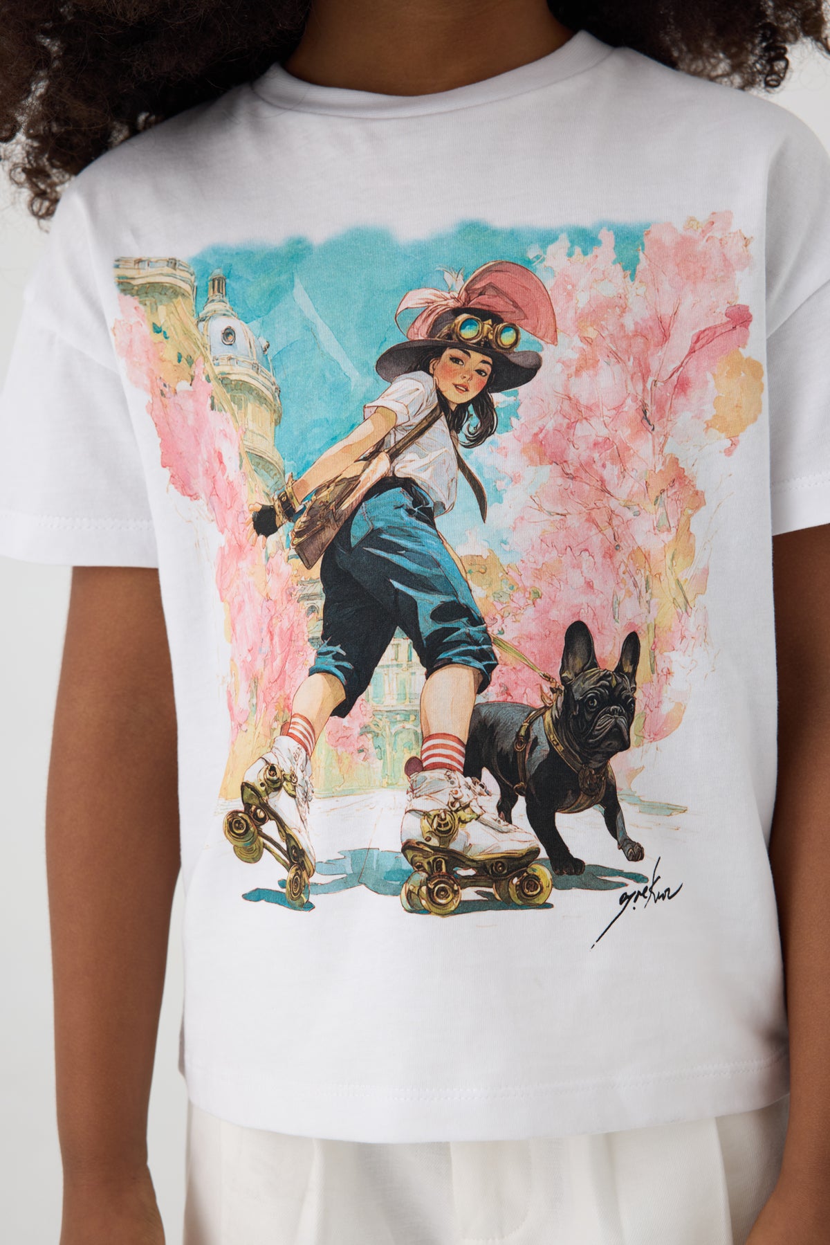 Girl White Tshirt