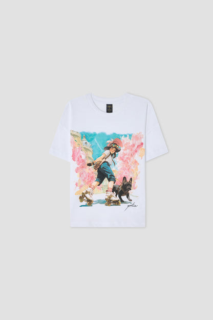 Girl White Tshirt