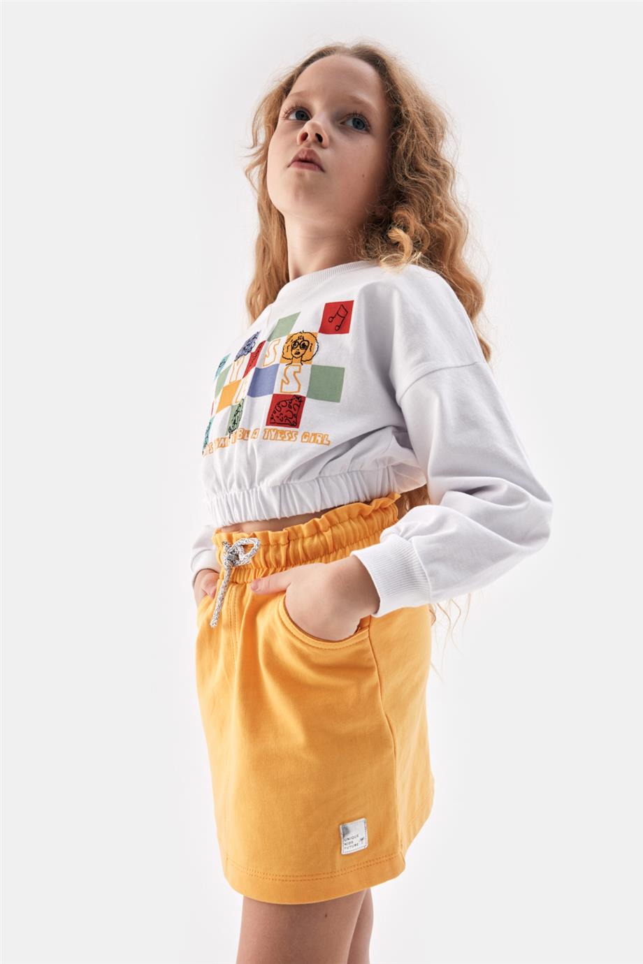 Girl Yellow Skirt - BgStore