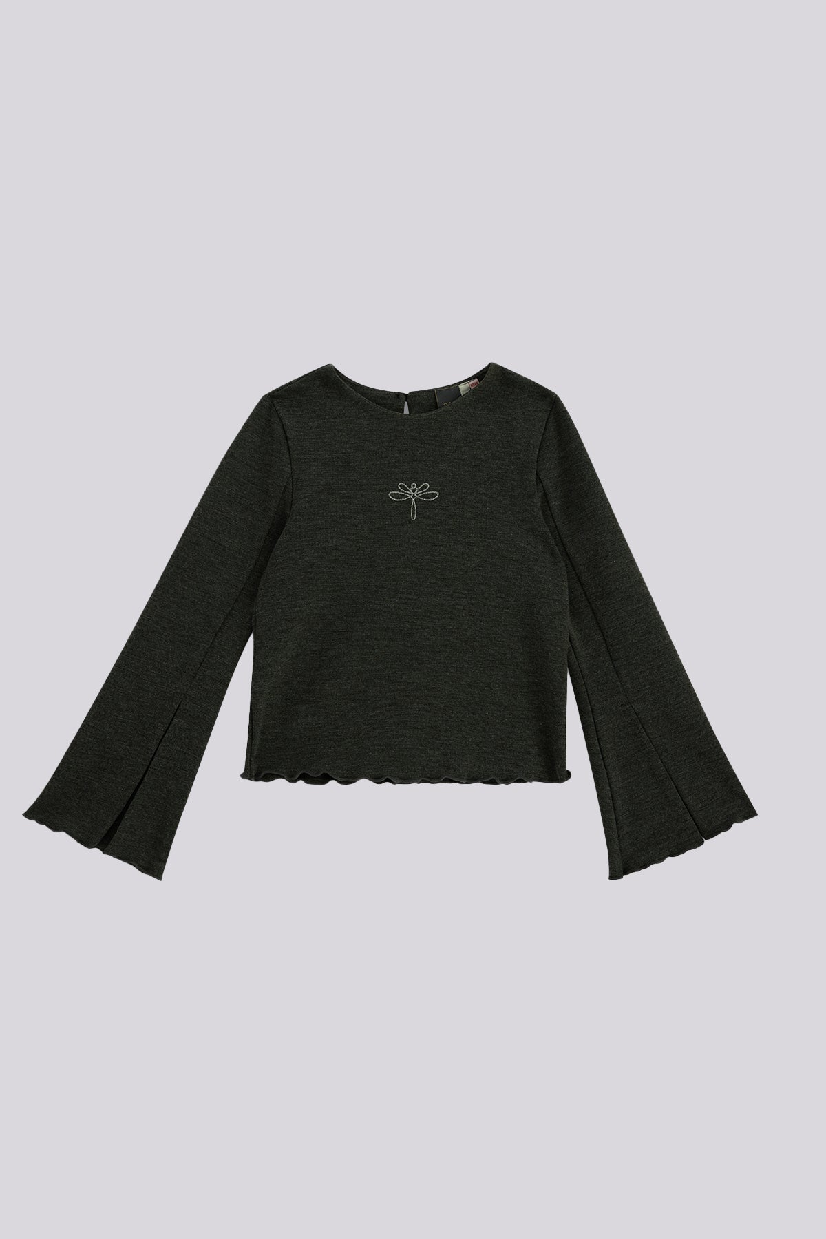 Girls Anthracite Blouse