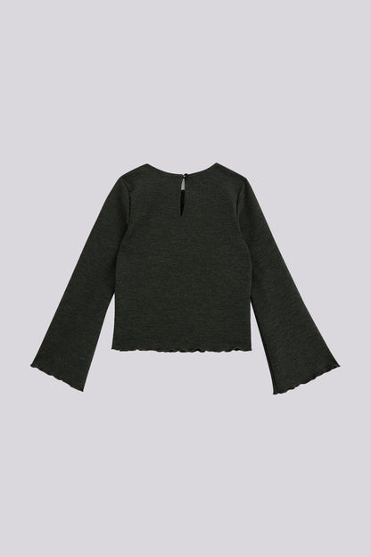Girls Anthracite Blouse