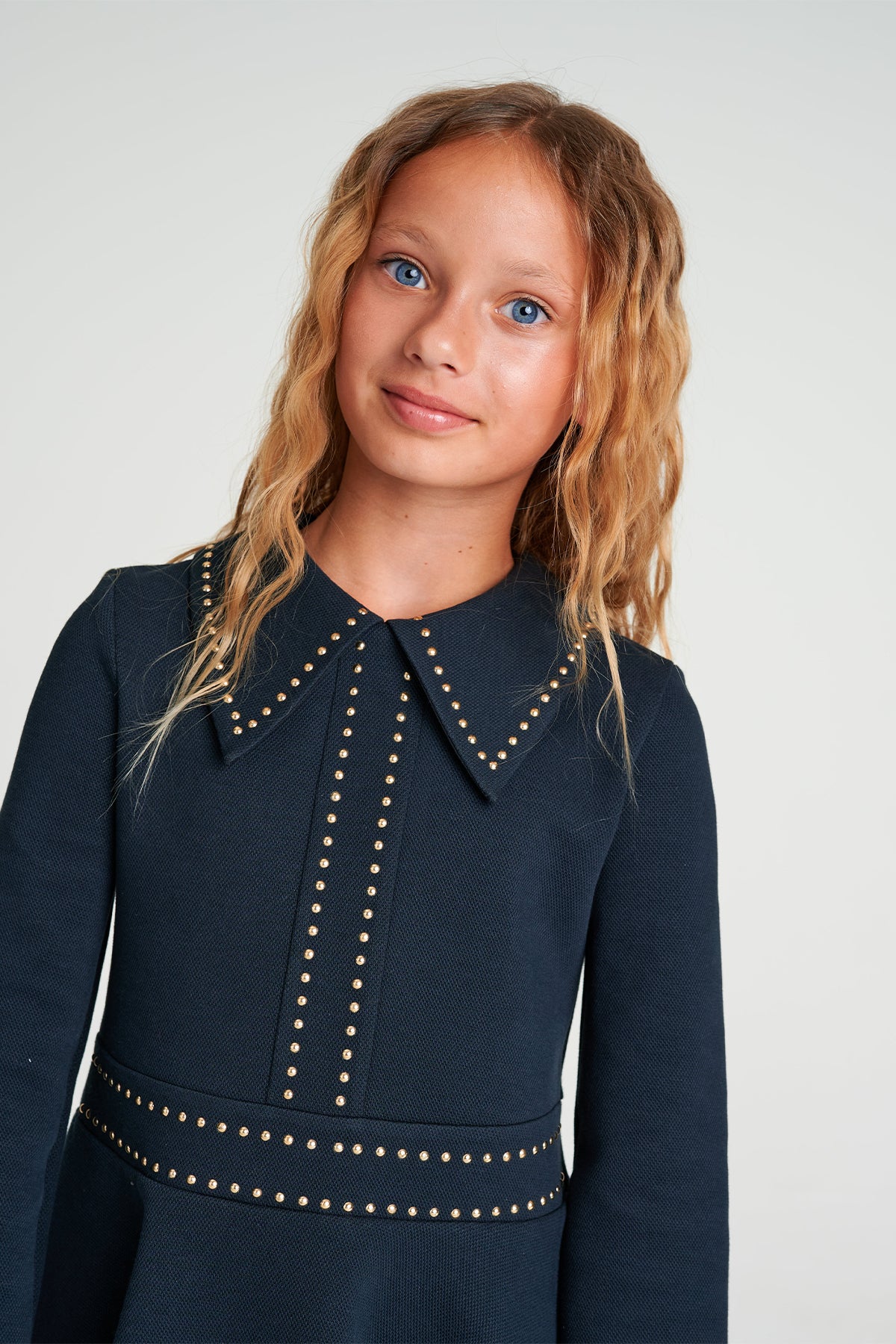 Girls Dark Navy Dress