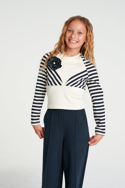 Girls Dark Navy Trousers