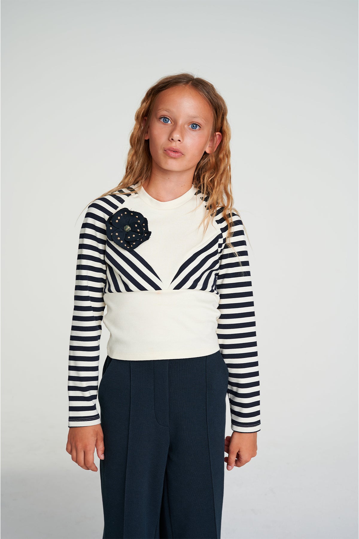 Girls Dark Navy Trousers