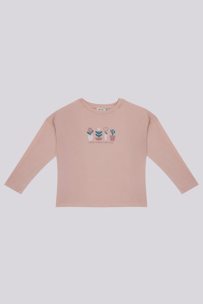 Girls Dusty Rose T-shirt