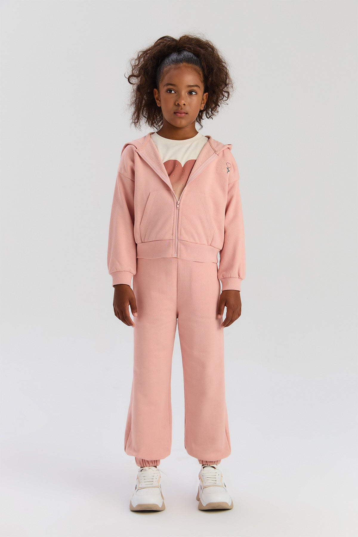 Girls Dusty Rose Tracksuit