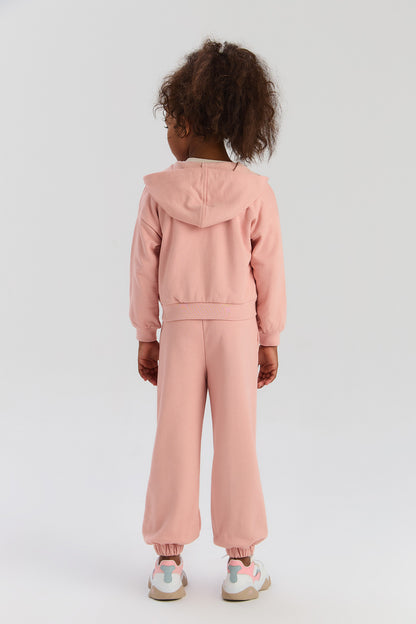 Girls Dusty Rose Tracksuit