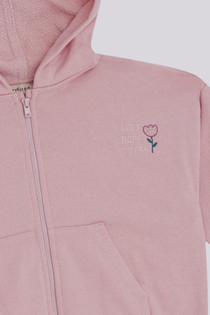 Girls Dusty Rose Tracksuit