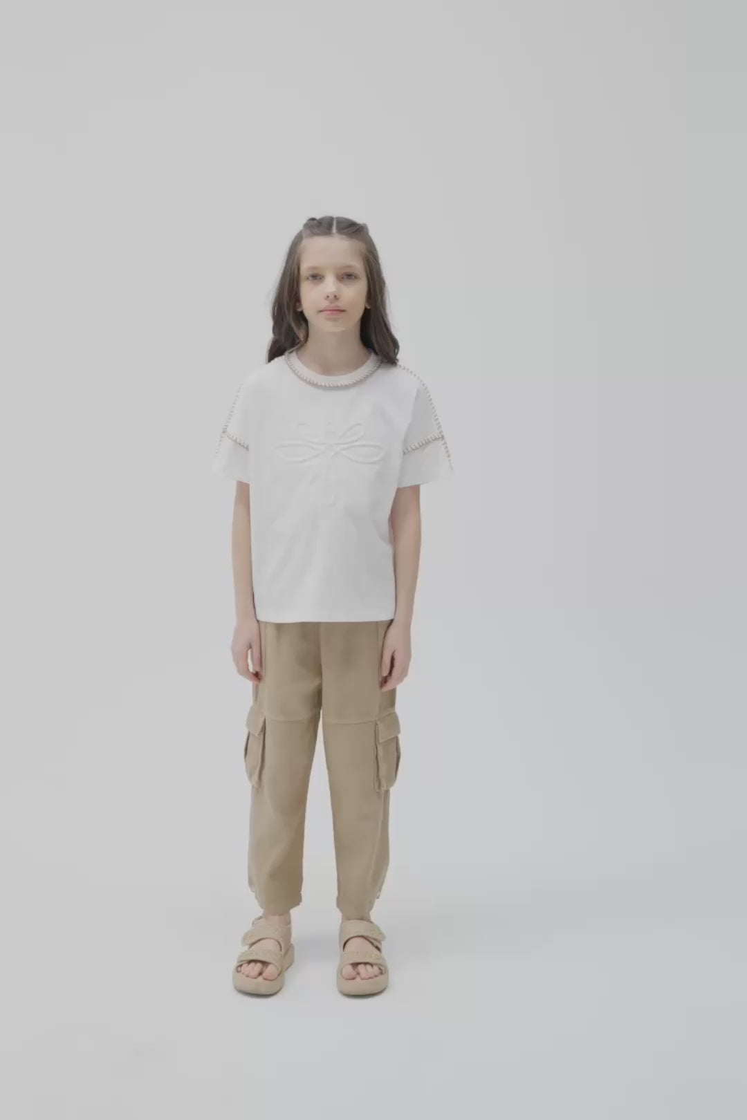 Girl Brown Trousers