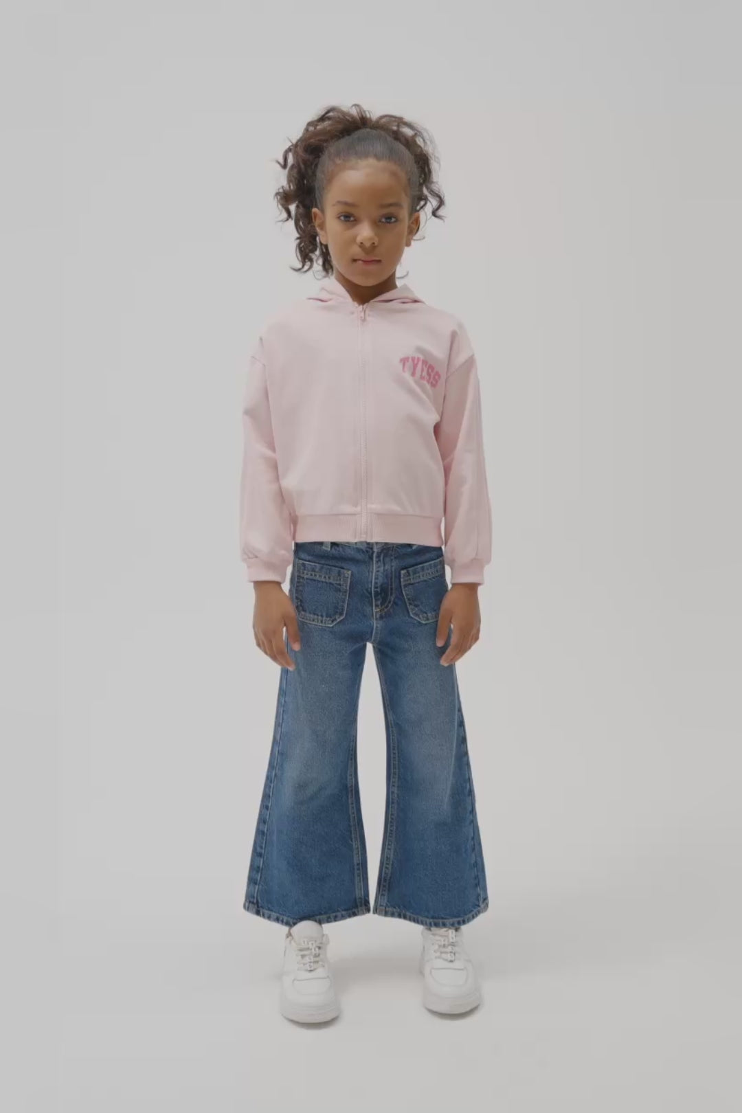 Girl Pink Tracksuit Top