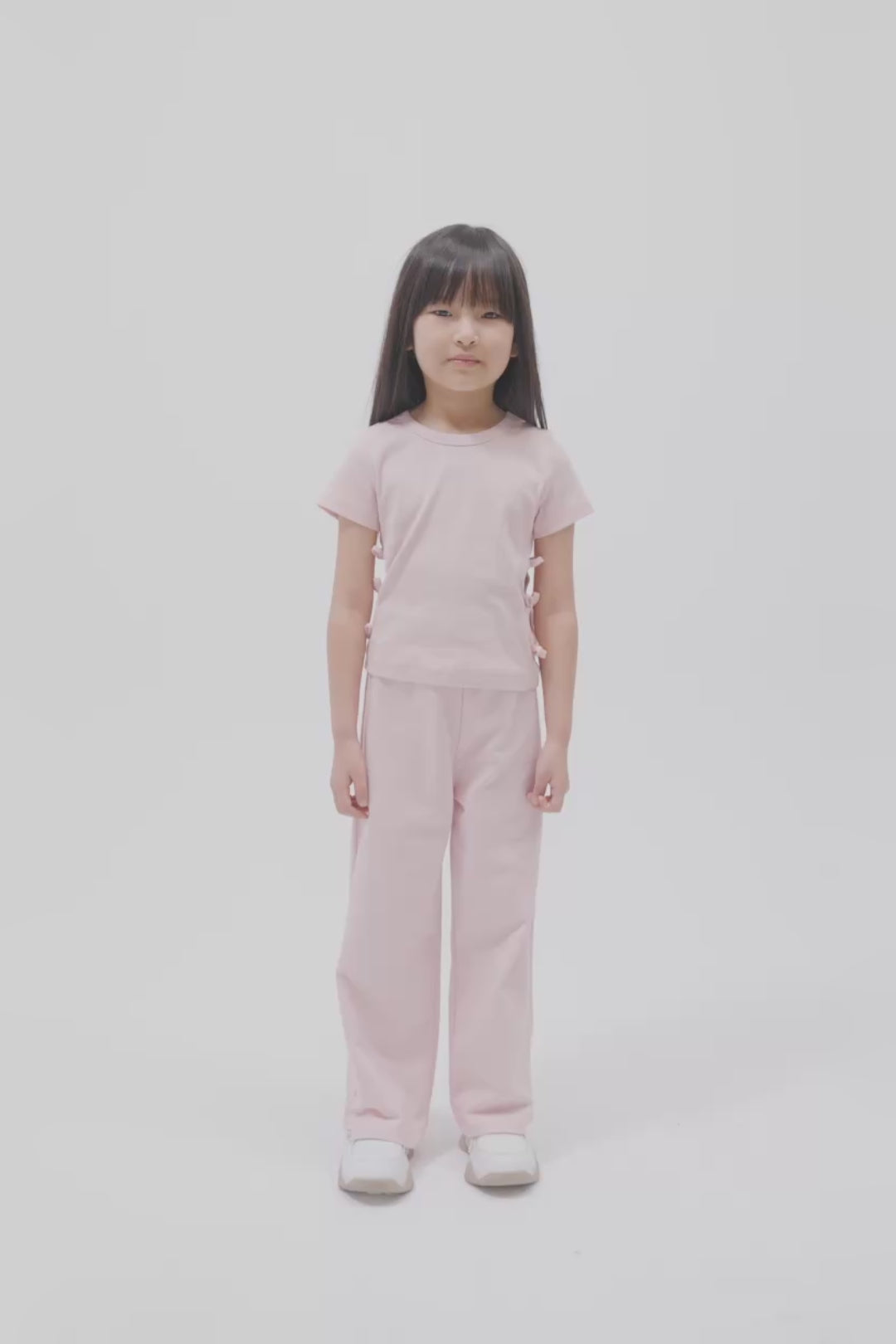 Girl Pink Tracksuit Bottom