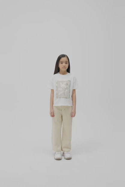 Girl Ecru Tshirt