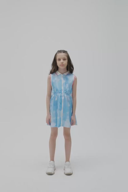 Girl Blue Dress